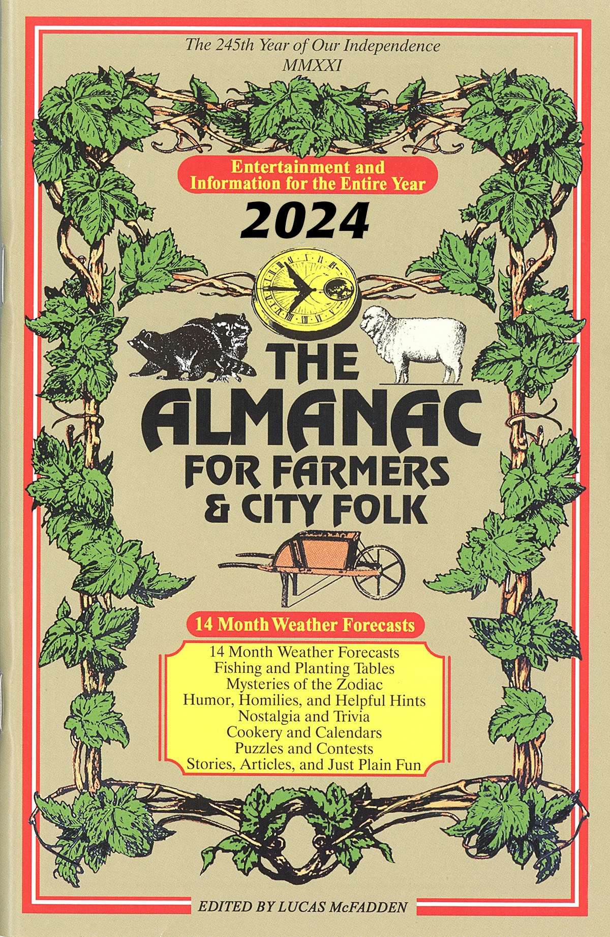 2024 Almanac Book For Farmers And City Folk Add On Calendar Company